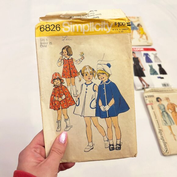 Lot of 12 sewing patterns for women and kids - assorted sizes - Picture 7 of 13